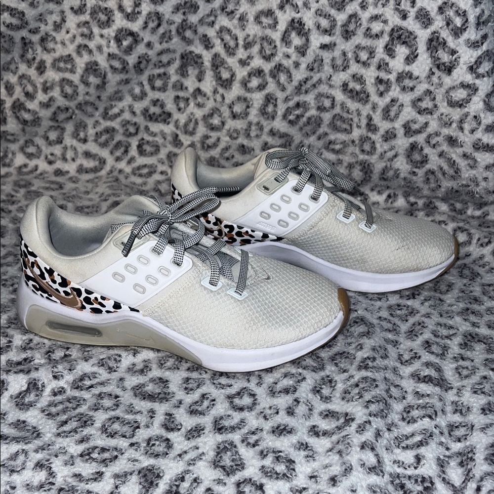 Nike Airmax Cream and Leopard Print Women's Sneakers